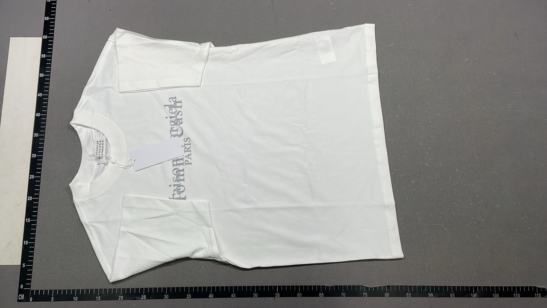 Maison Margiela Black T-Shirt with Colorful Cup Print