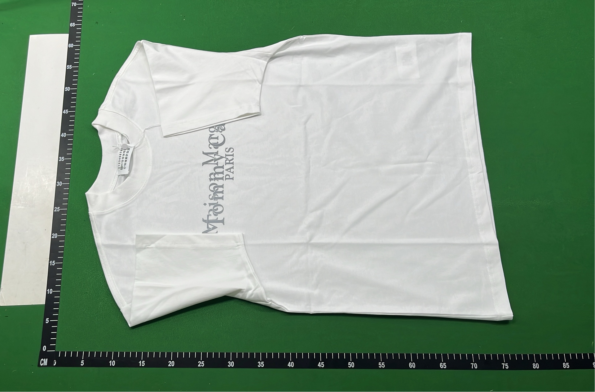Maison Margiela Black T-Shirt with Colorful Cup Print