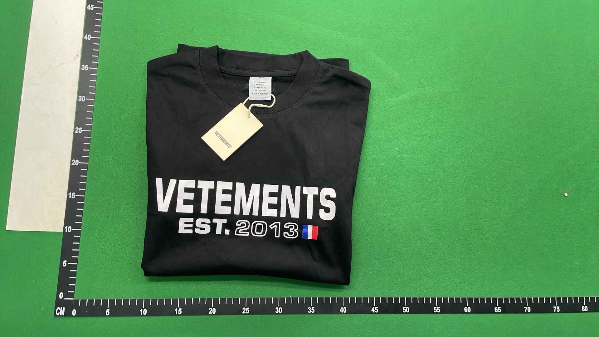 White Oversized T-Shirt with Logo Print by Vetements