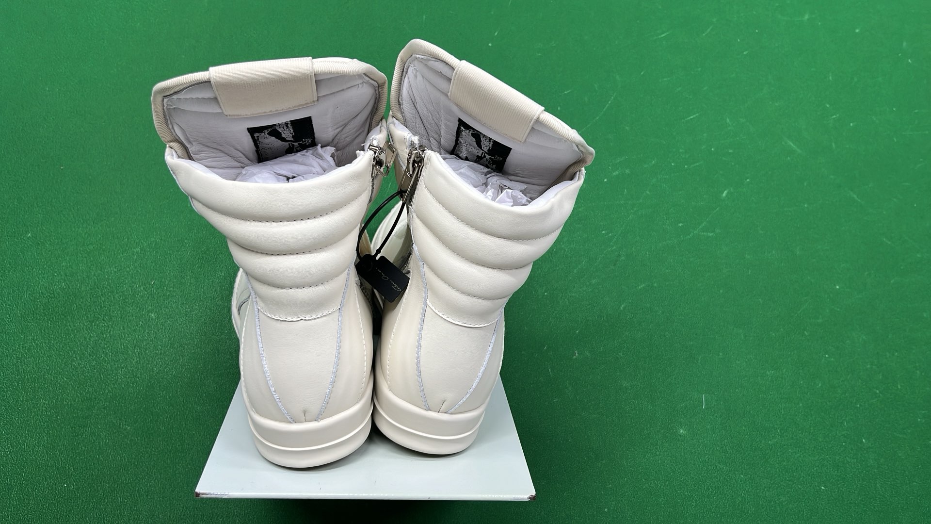 Balenciaga White High-Top Sneakers with Wedge Heel