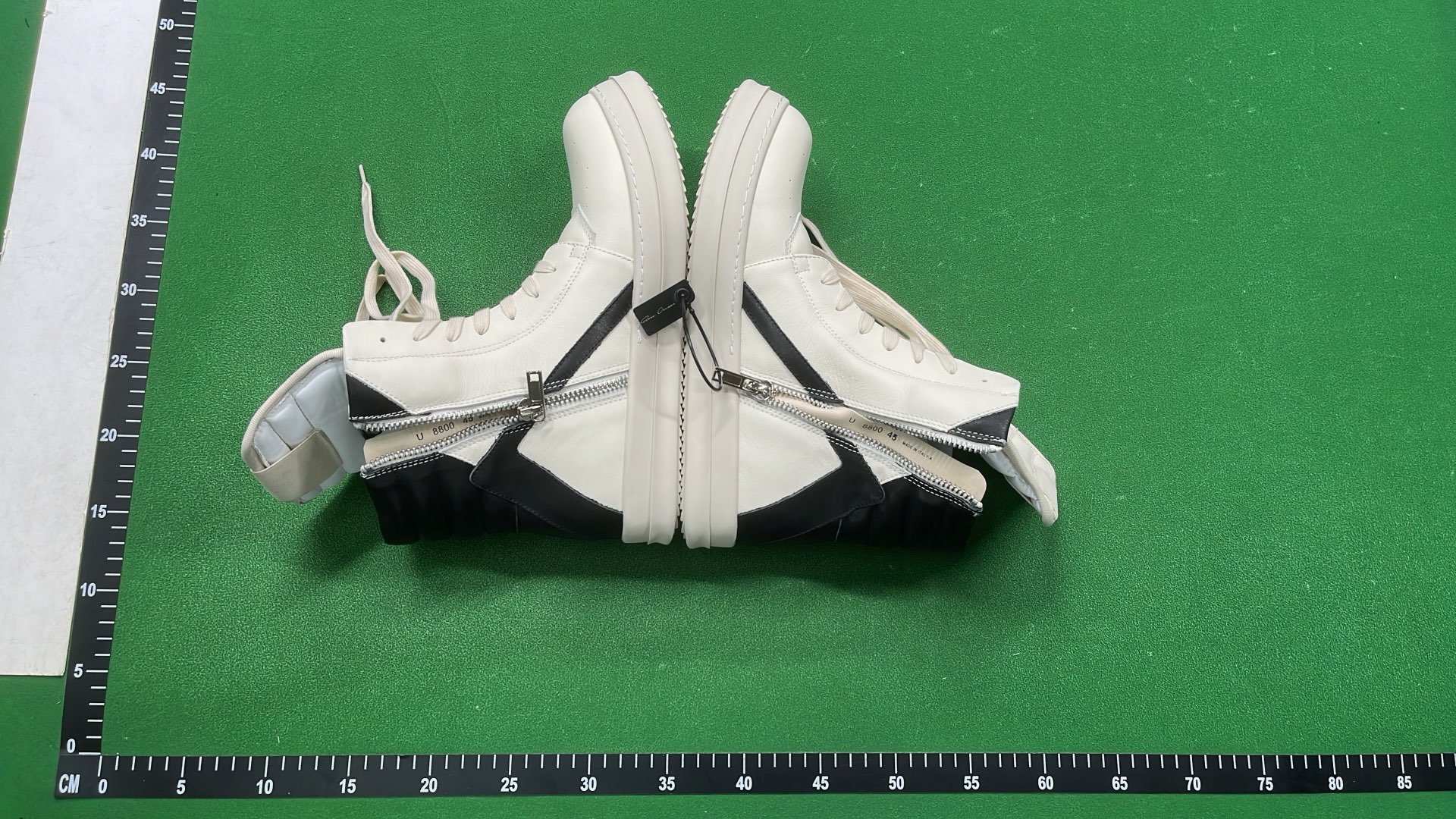 Balenciaga White High-Top Sneakers with Wedge Heel