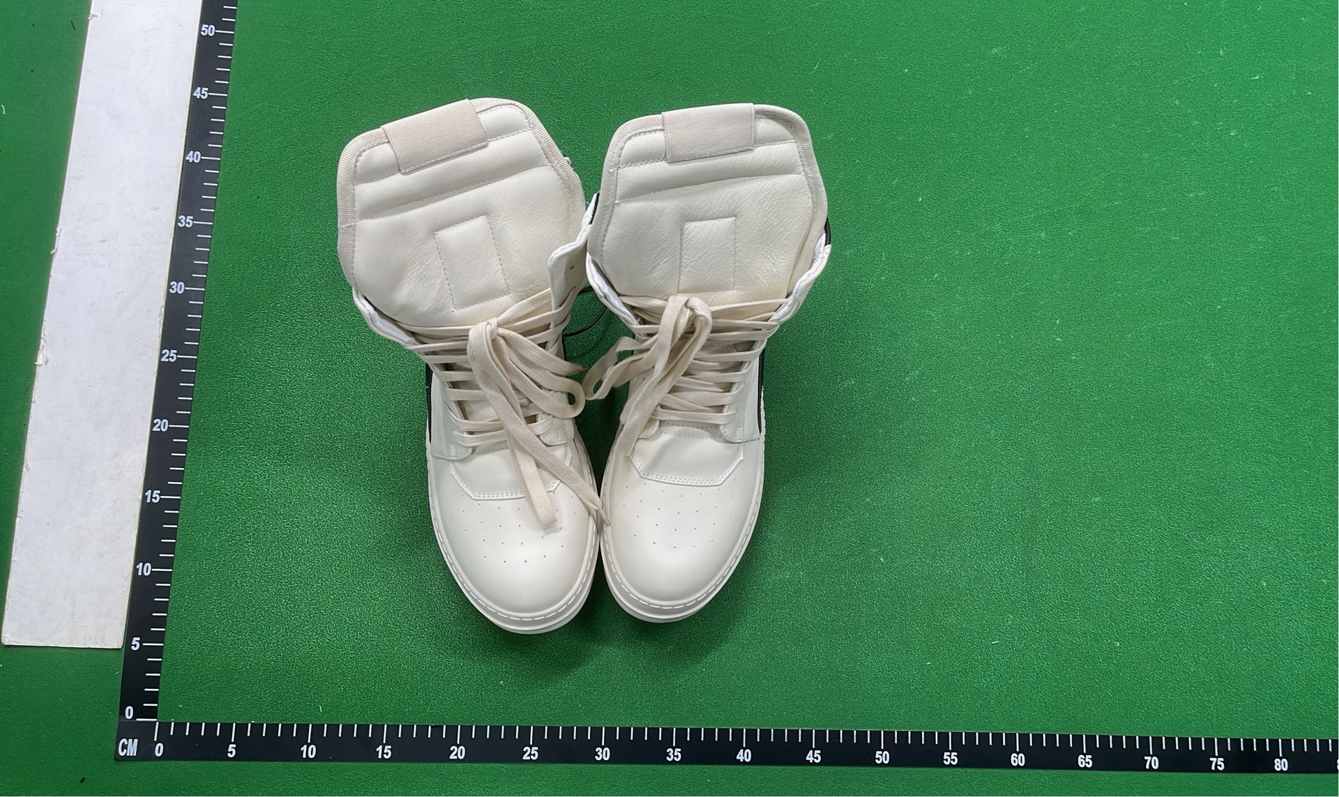 Balenciaga White High-Top Sneakers with Wedge Heel