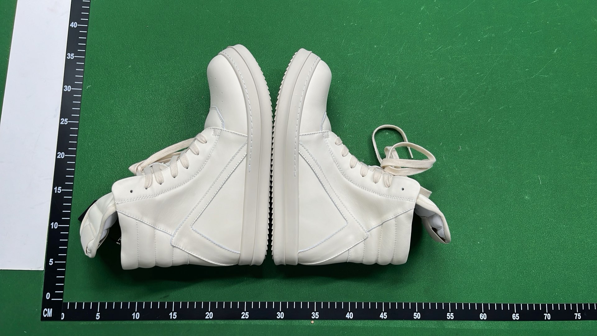 Balenciaga White High-Top Sneakers with Wedge Heel