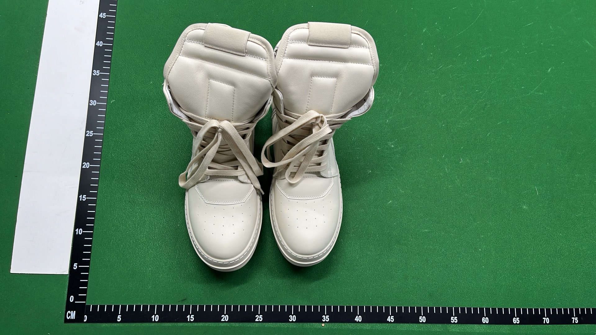 Balenciaga White High-Top Sneakers with Wedge Heel