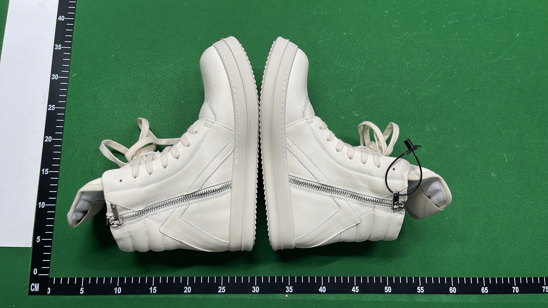Balenciaga White High-Top Sneakers with Wedge Heel