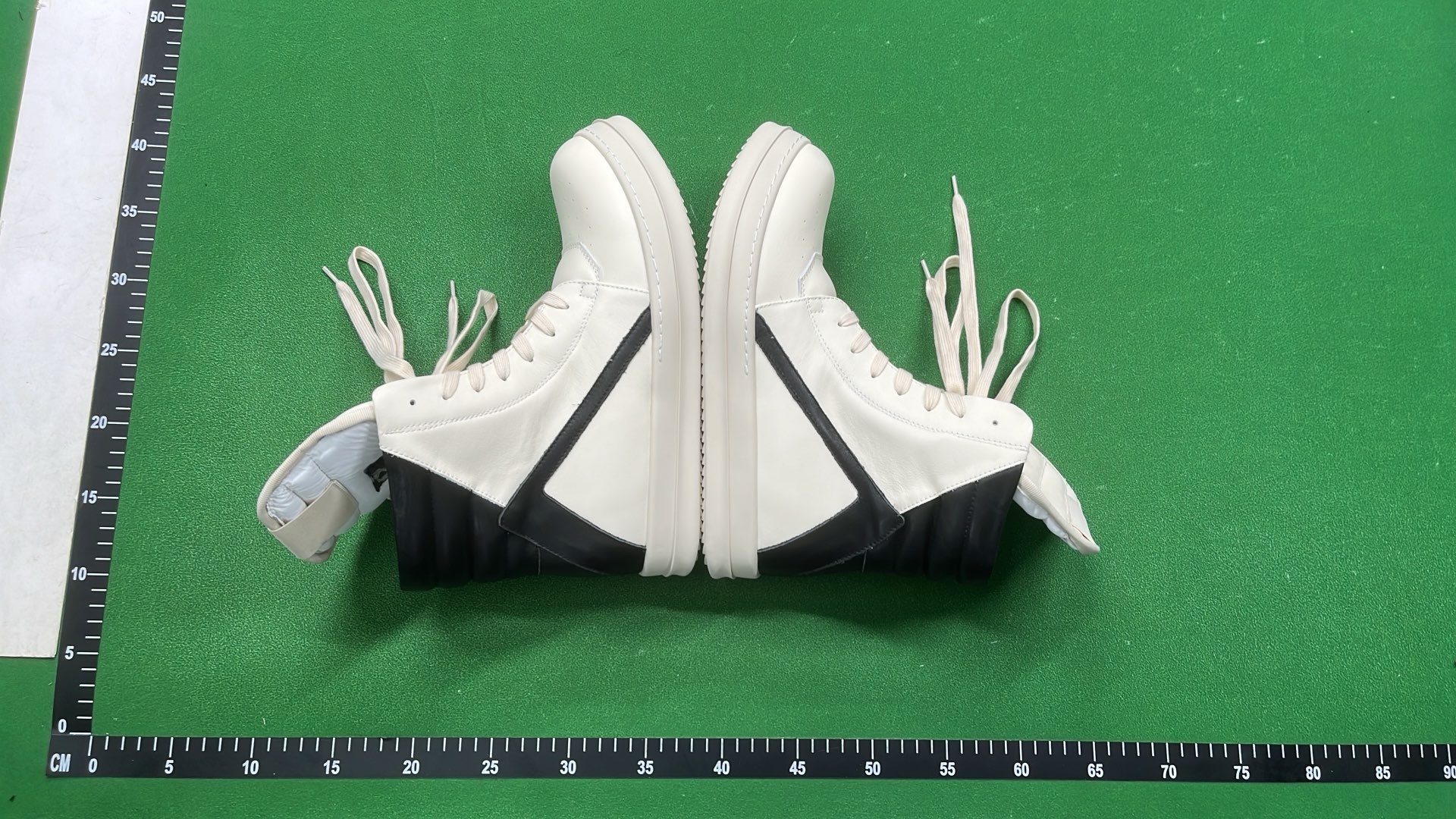 Balenciaga White High-Top Sneakers with Wedge Heel
