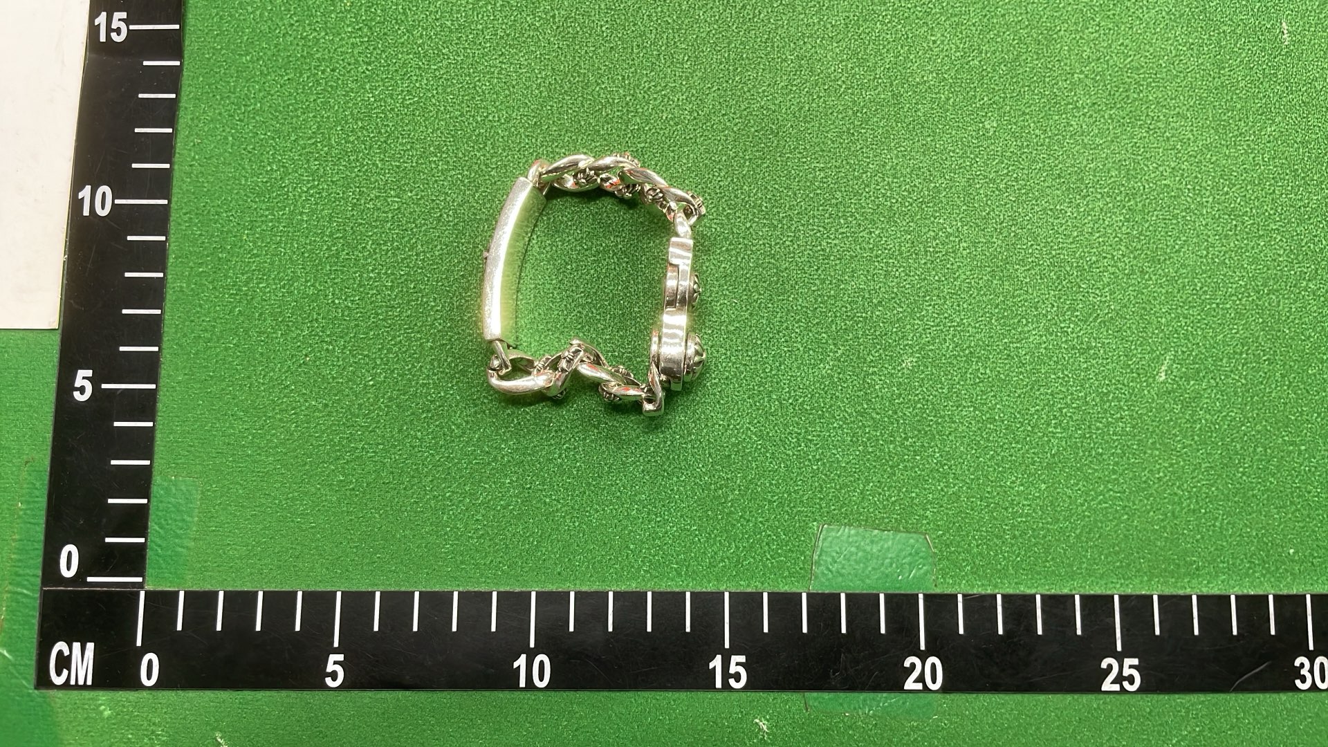 Sterling Silver Dice Charm Bracelet for Men - Punk Style Chain Link
