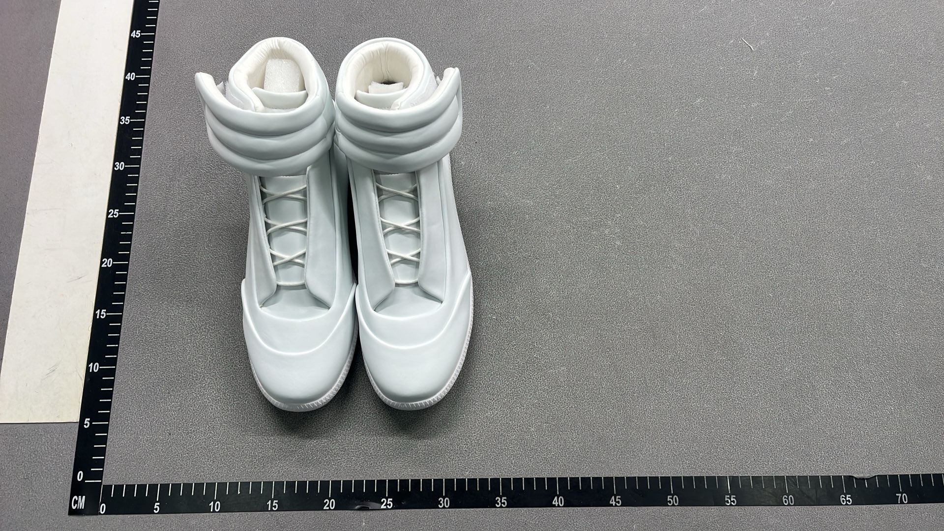 Men's Black and White High-Top Leather Sneakers