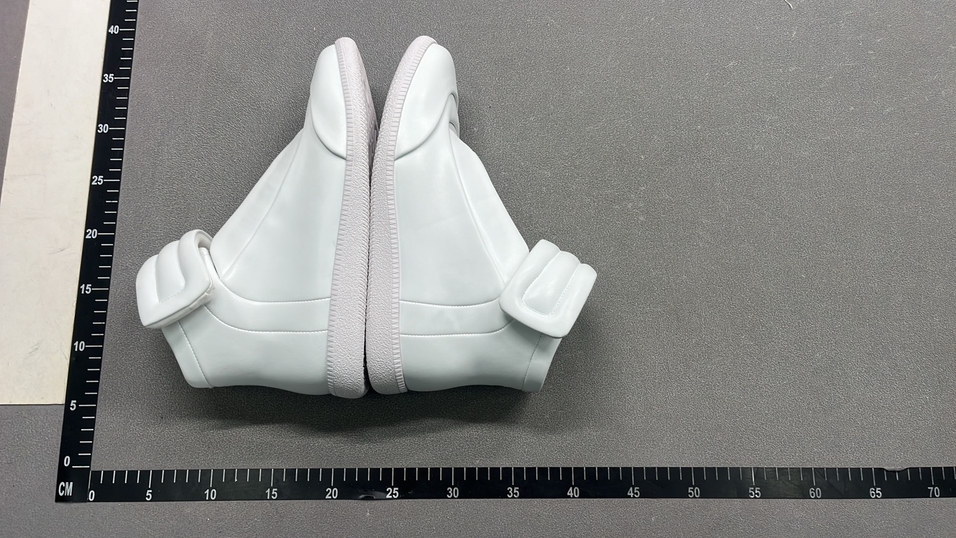 Men's Black and White High-Top Leather Sneakers