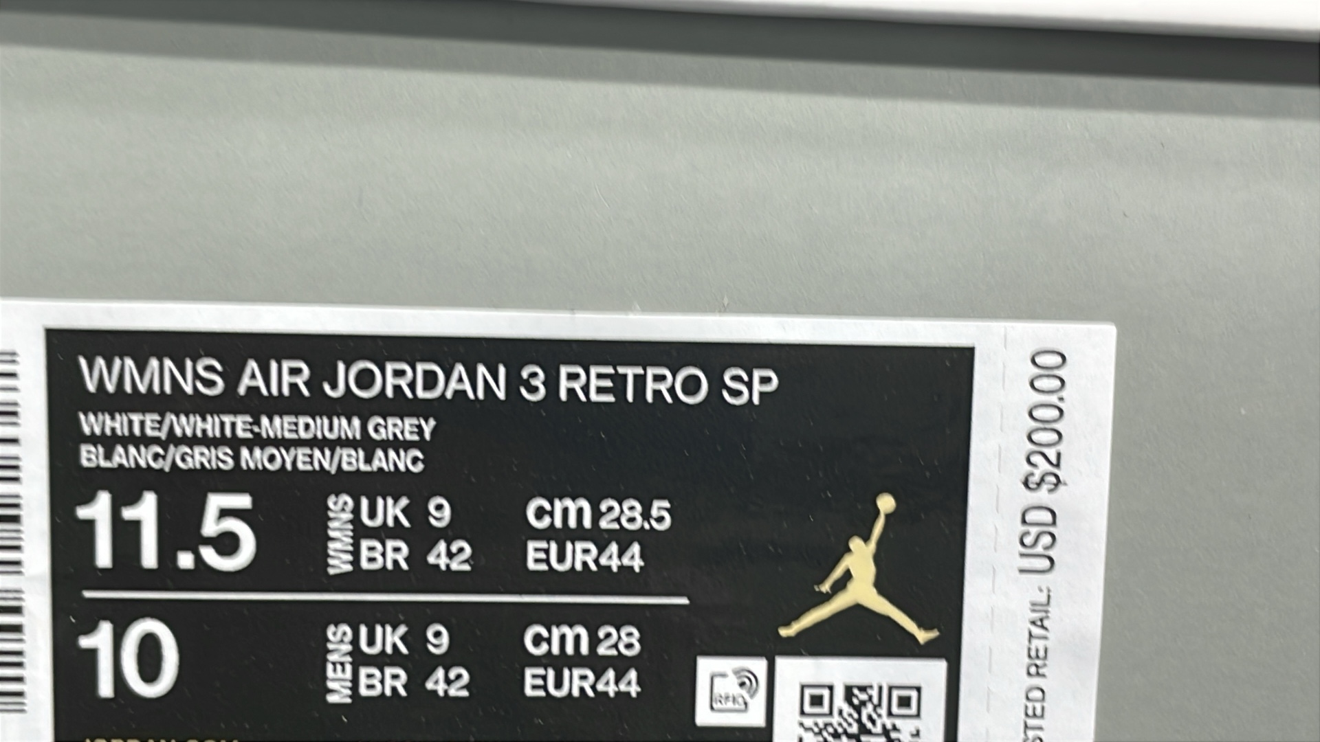 OG Air Jordan 3 Retro Sneakers - Classic Black, White, Navy & Pink Colorways