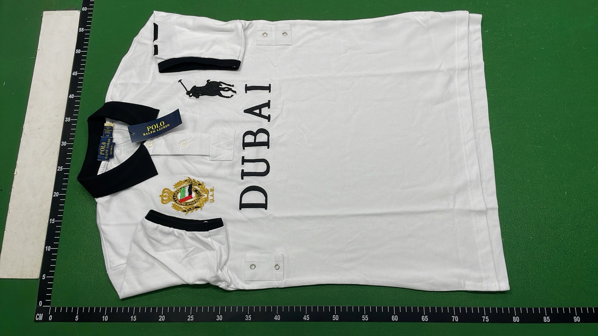 Chicago Polo Shirt Black with Big Pony Logo