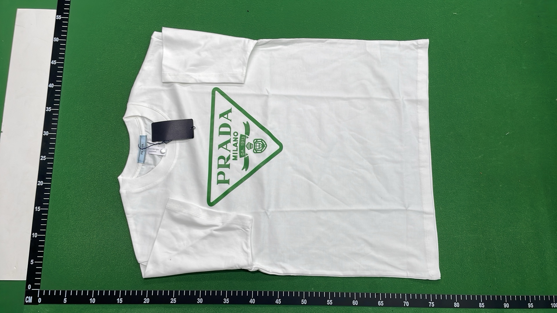 Prada Milano T-Shirt with Logo and Graphic Design