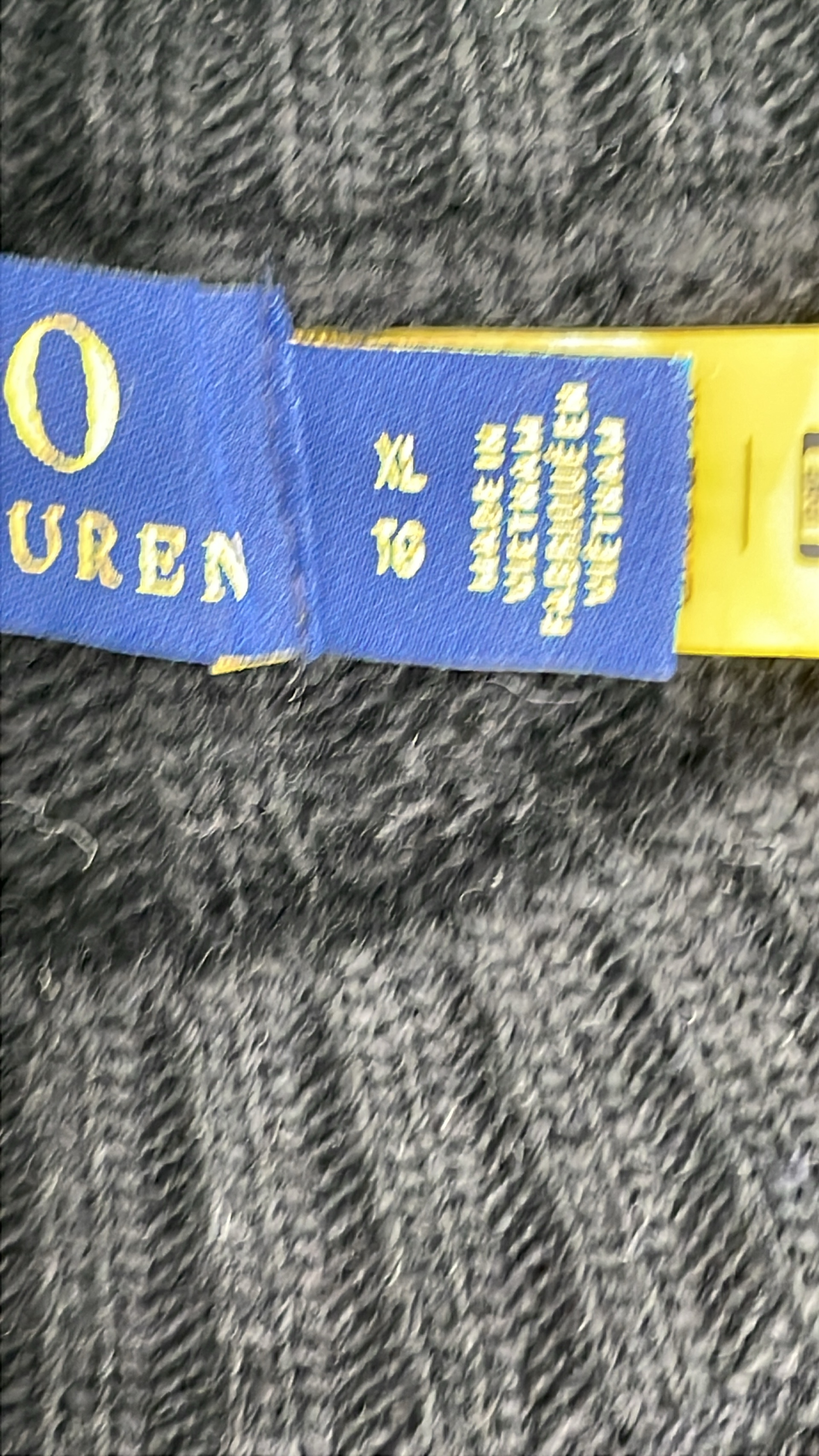 Men's Navy Cable Knit Sweater with Red Pony Logo