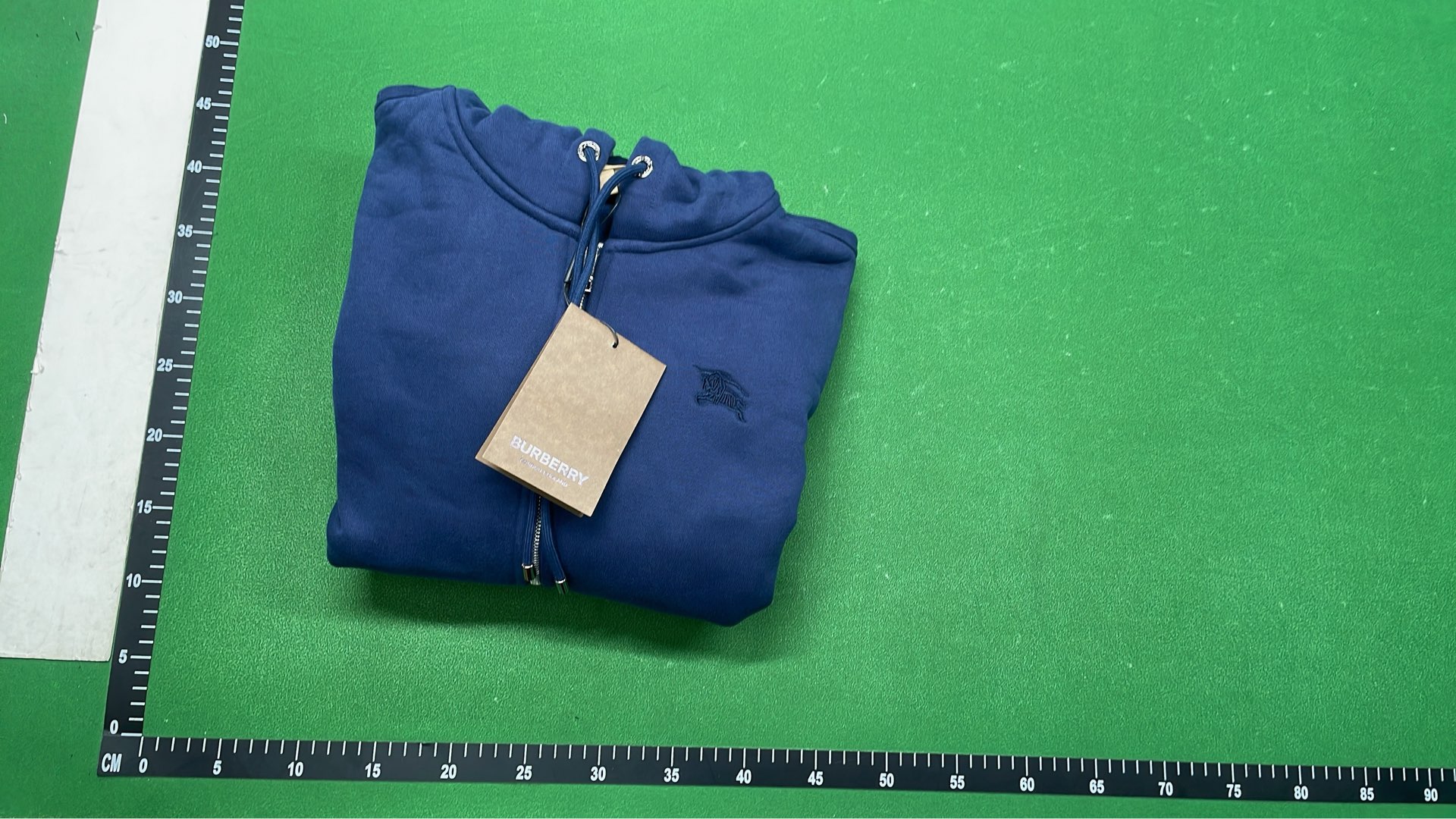 Men's Gray Zip-Up Hoodie with Check Lining