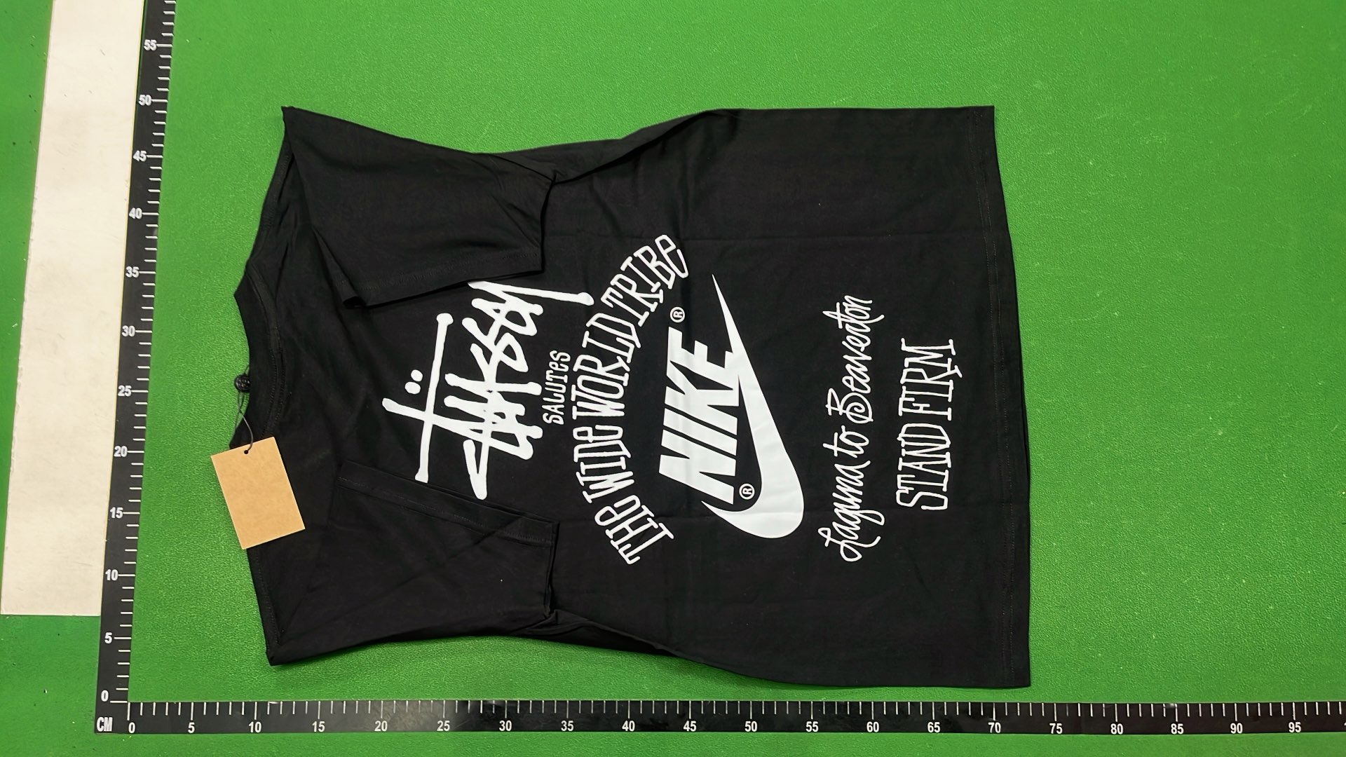 St&uuml;ssy x Nike Black T-Shirt Collaboration