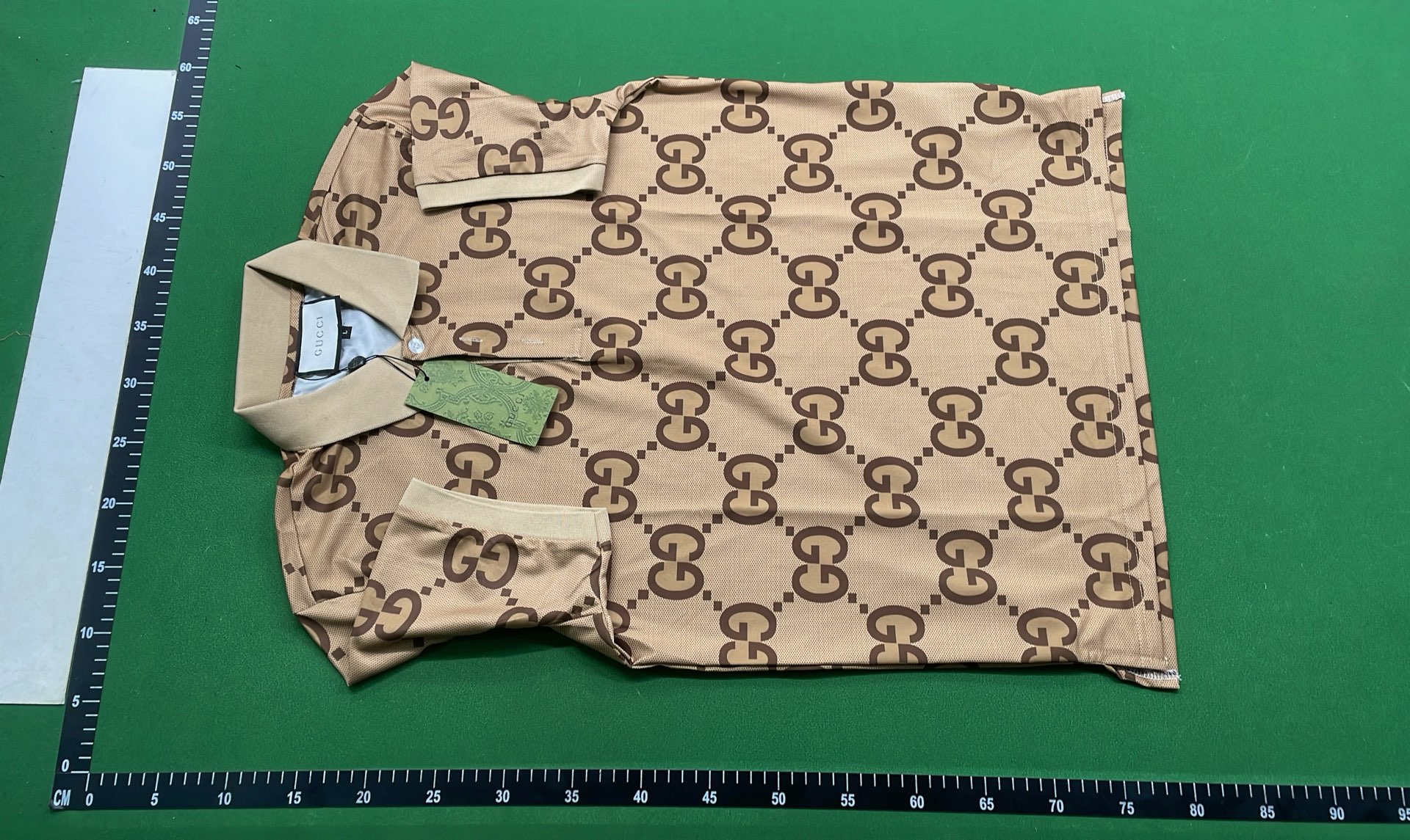 Gucci GG Pattern Polo Shirt and Shorts Set