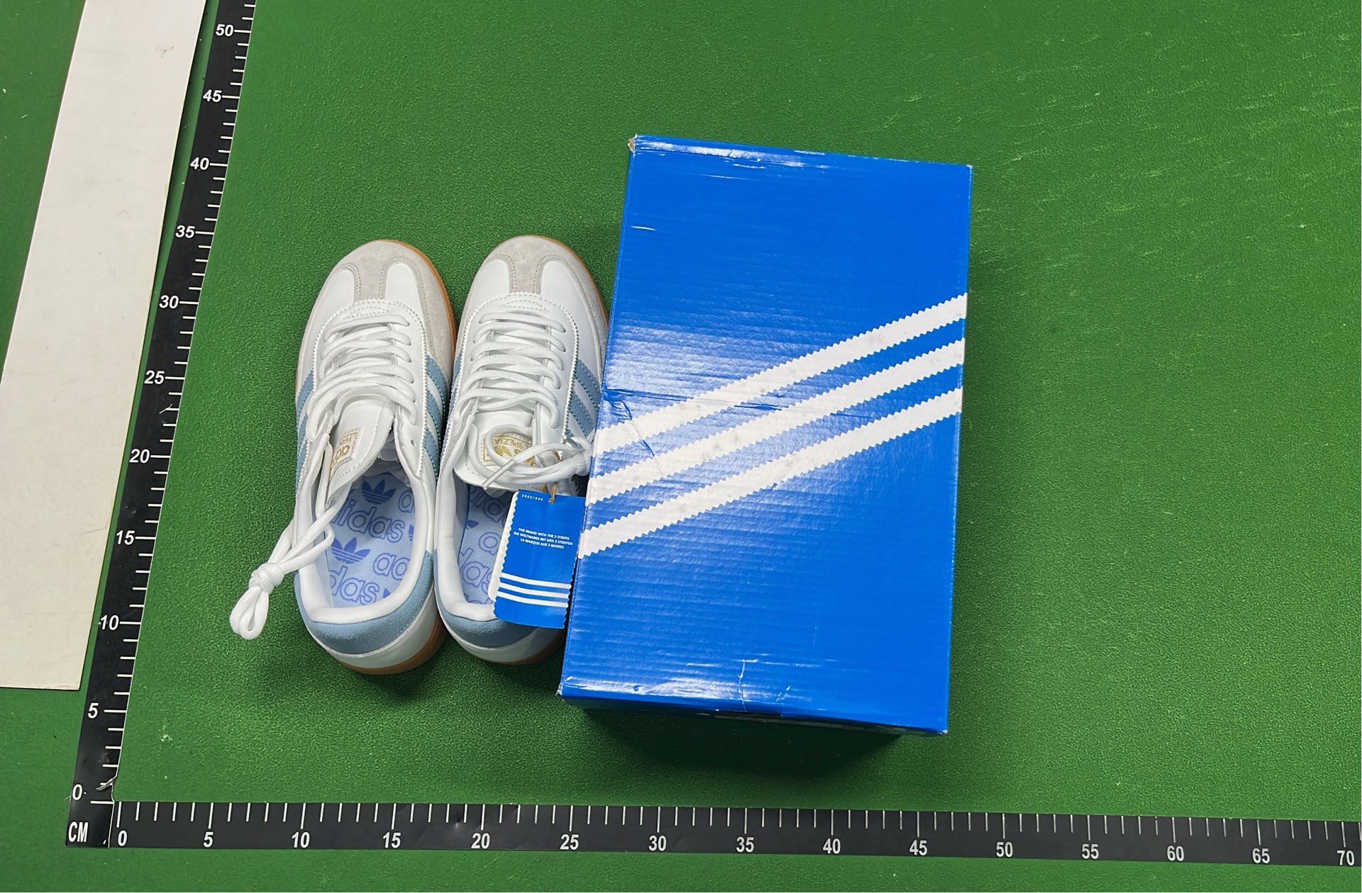 Adidas Spezial Green Suede Sneakers with Mint Stripes