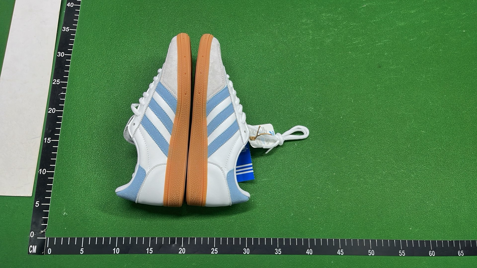 Adidas Spezial Green Suede Sneakers with Mint Stripes