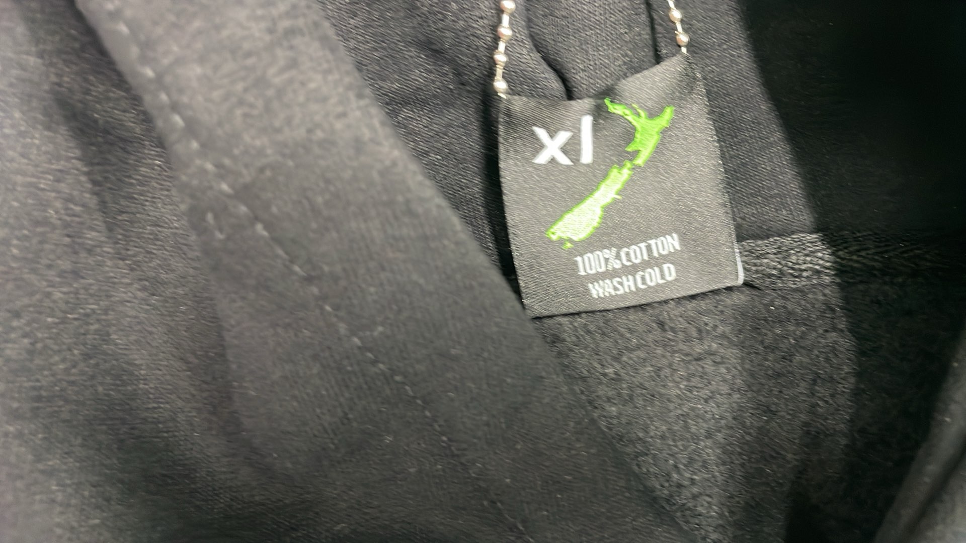 HUGO Black Zip-Up Hoodie with Teal Logo Design
