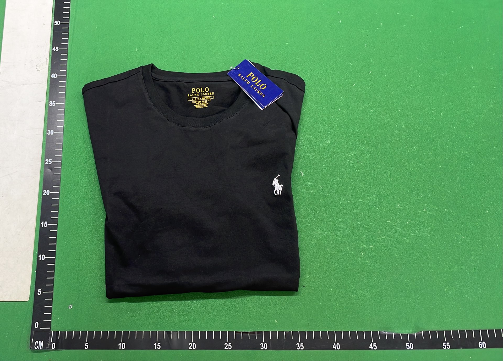 Black Polo Ralph Lauren T-Shirt with Red Pony Logo