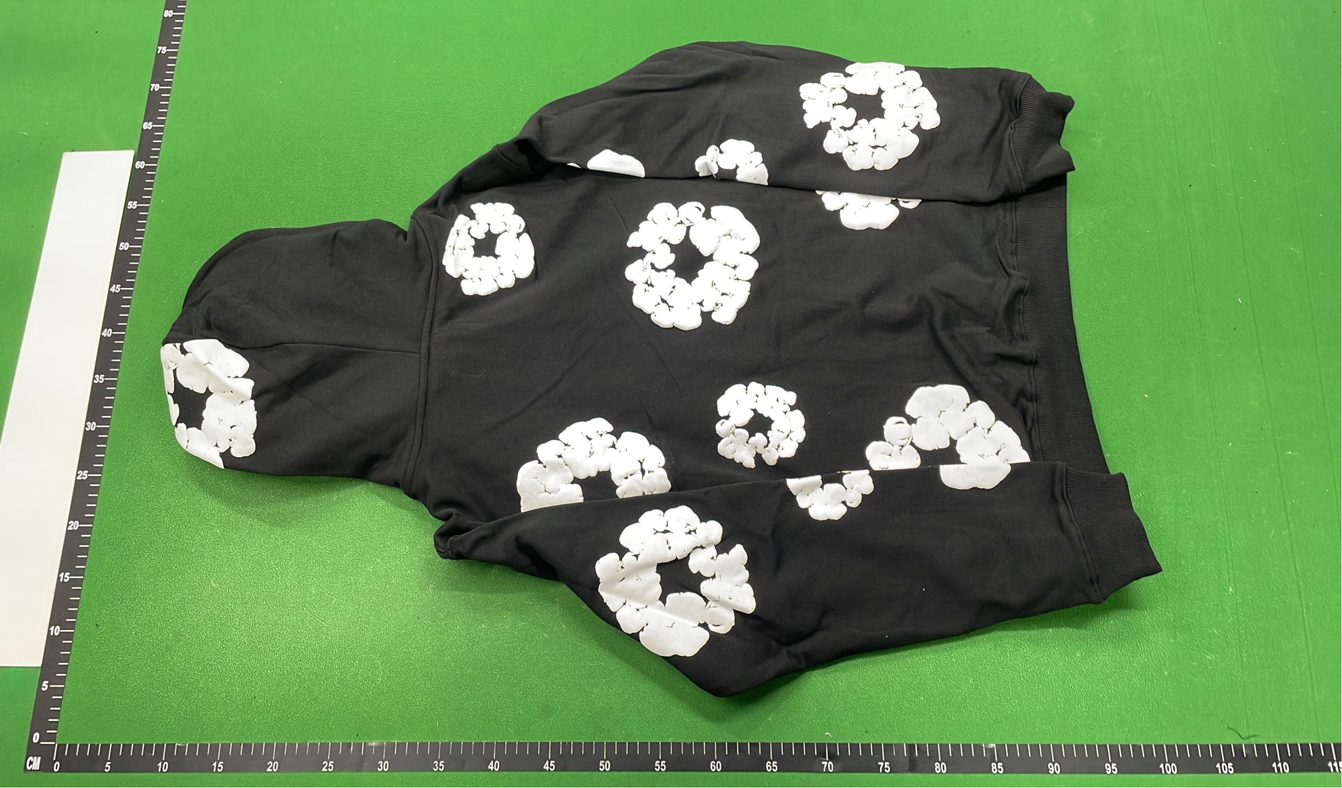 Red T-Shirt with White Floral Pattern