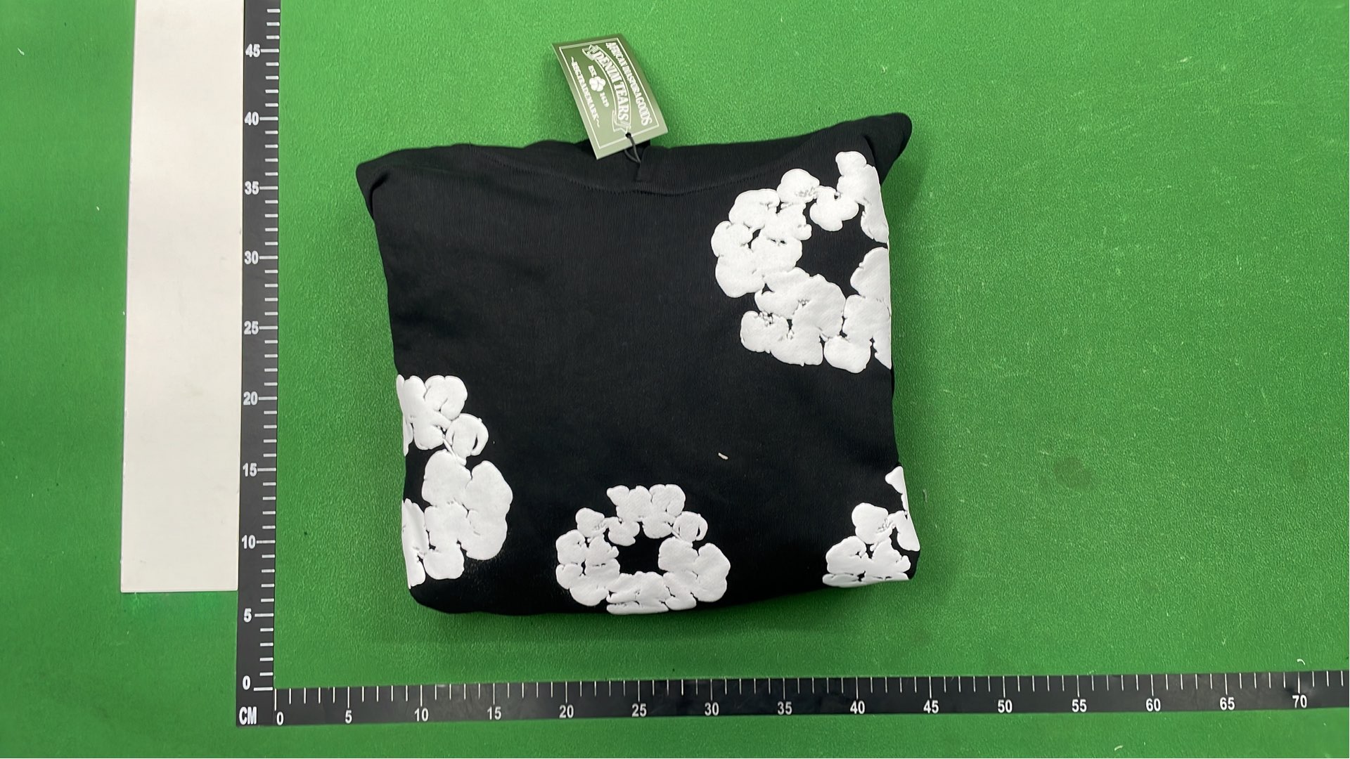 Red T-Shirt with White Floral Pattern