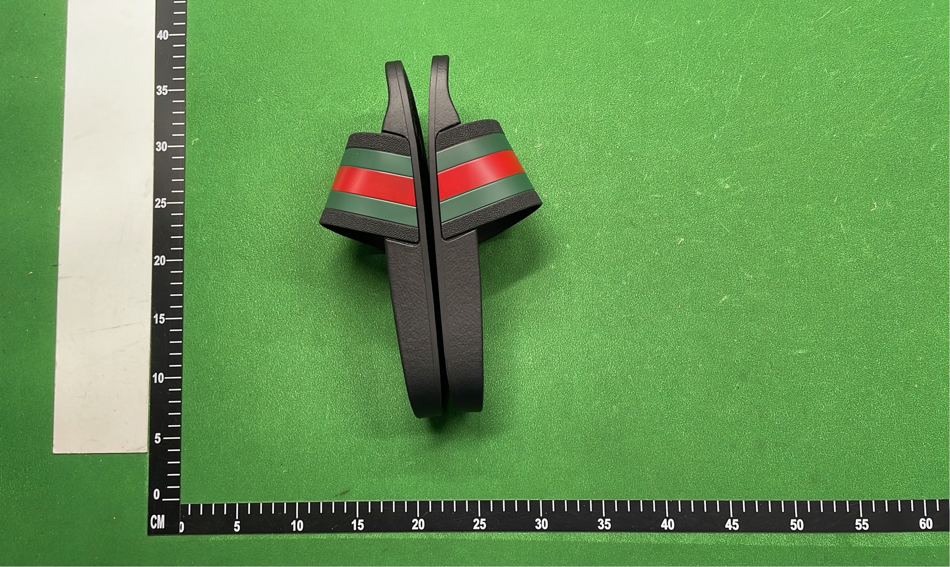 Gucci Red and Green Stripe Slide Sandals for Men