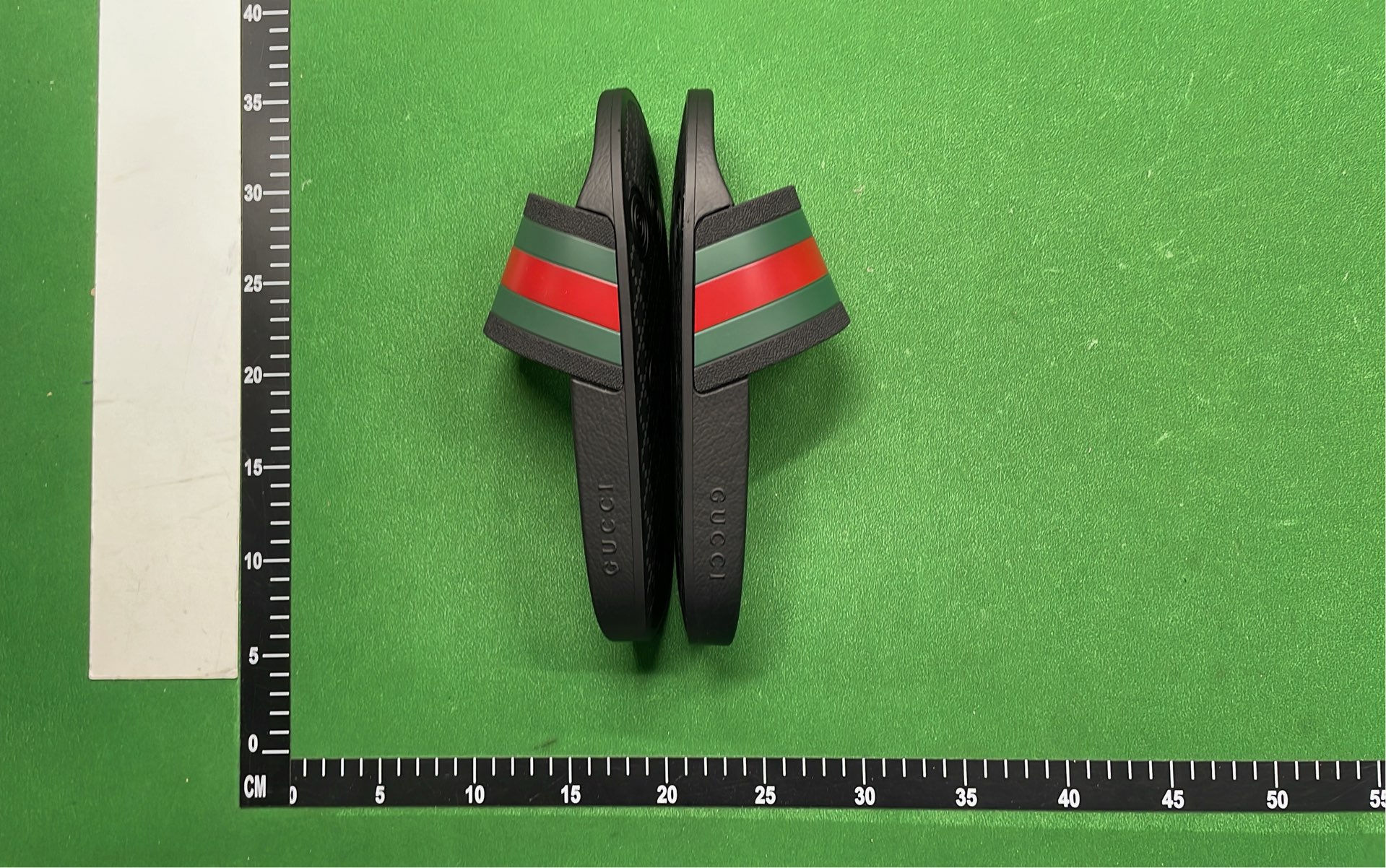 Gucci Red and Green Stripe Slide Sandals for Men