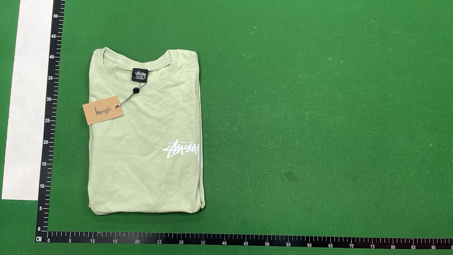 Stussy Black T-Shirt with Logo Print