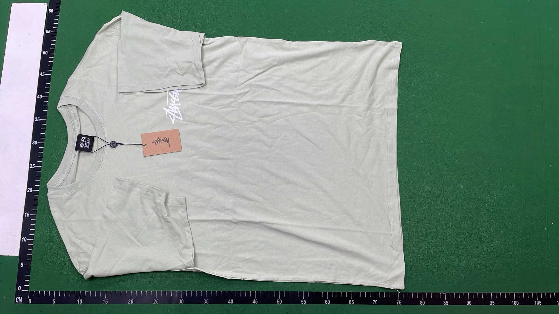 Stussy Black T-Shirt with Logo Print