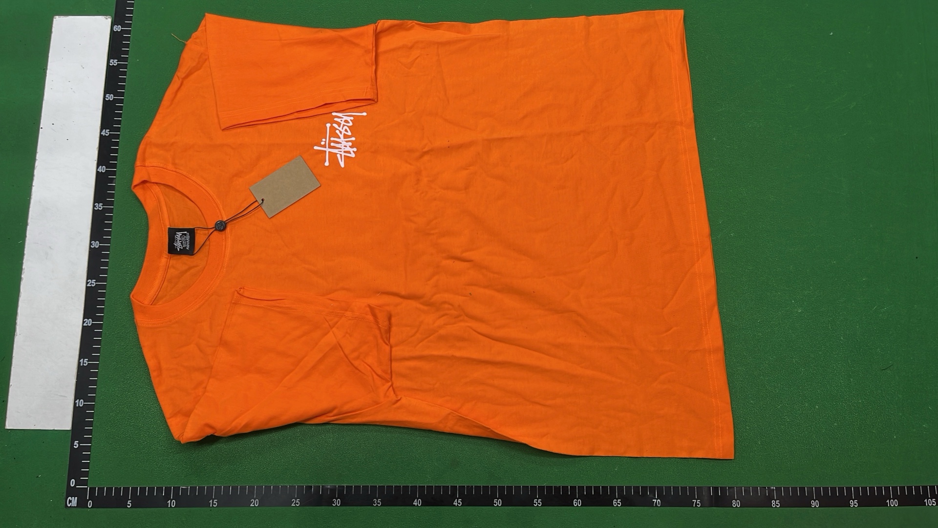 Stussy Black T-Shirt with Logo Print