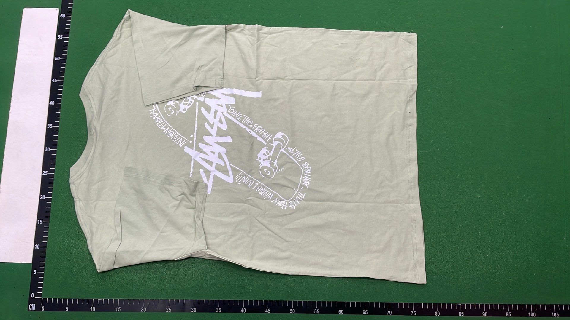 Stussy Black T-Shirt with Logo Print
