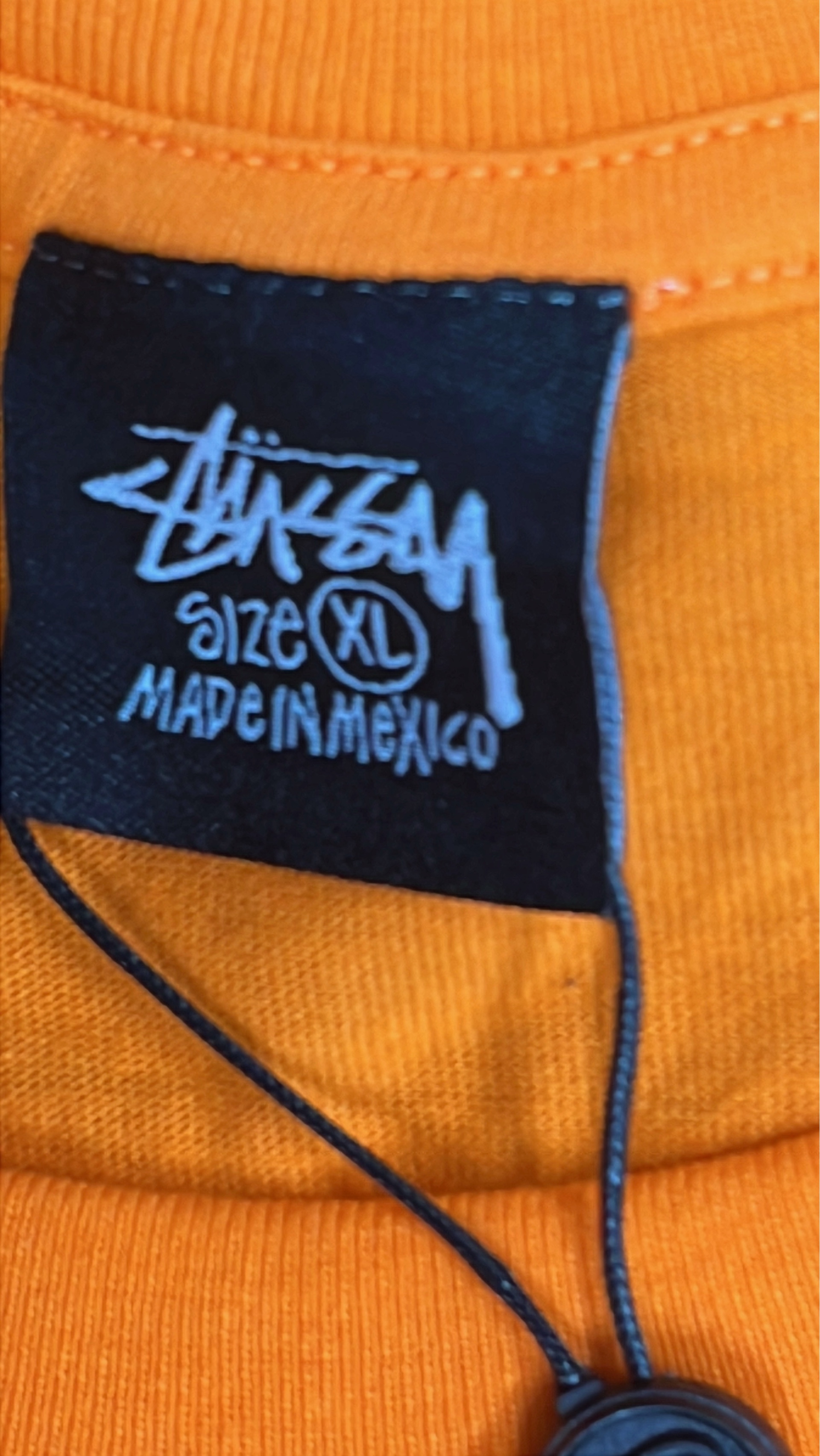 Stussy Black T-Shirt with Logo Print