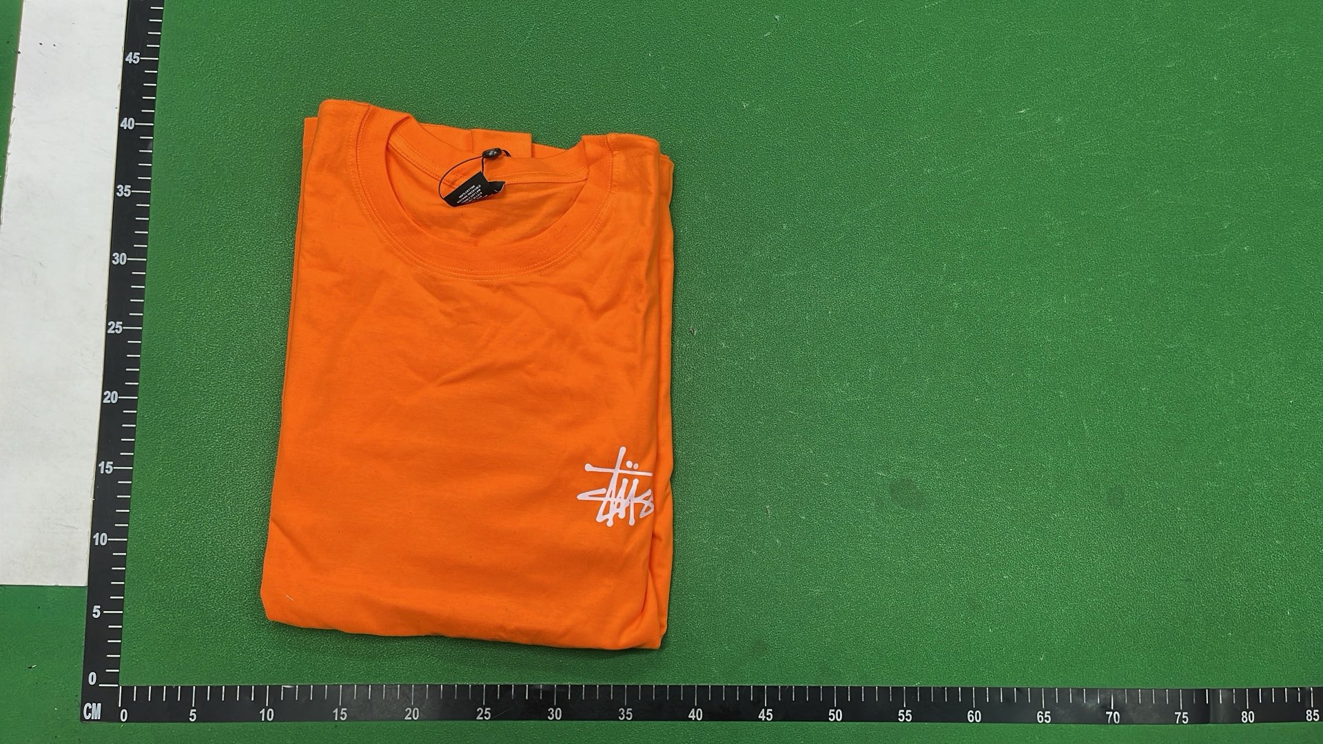 Stussy Black T-Shirt with Logo Print