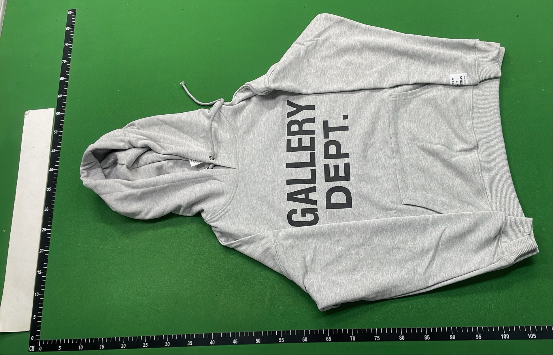 Gallery Dept. Black Hoodie with Logo Print