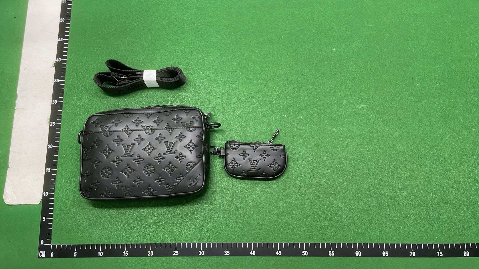 Black Monogram Empreinte Crossbody Bag with Pouch