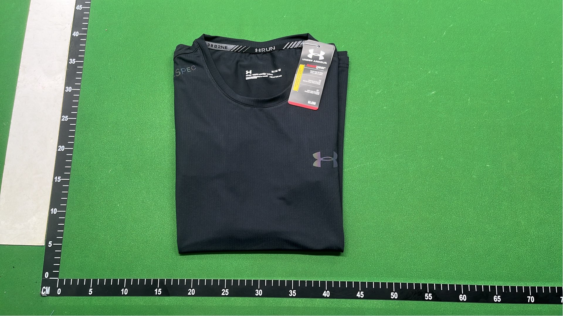 Men's Running T-Shirt with Logo Design - Black Athletic Wear
