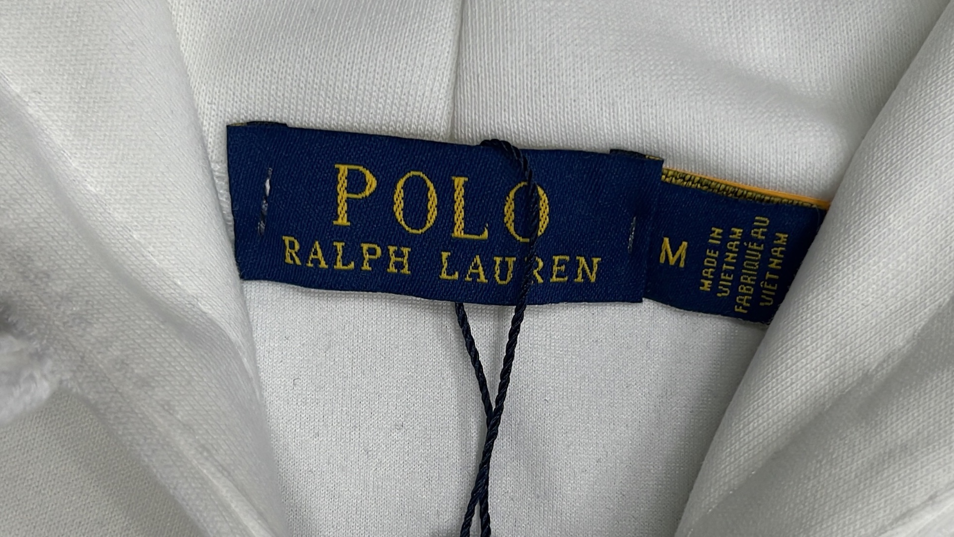Men's Navy Blue Zip-Up Hoodie with Red Pony Logo