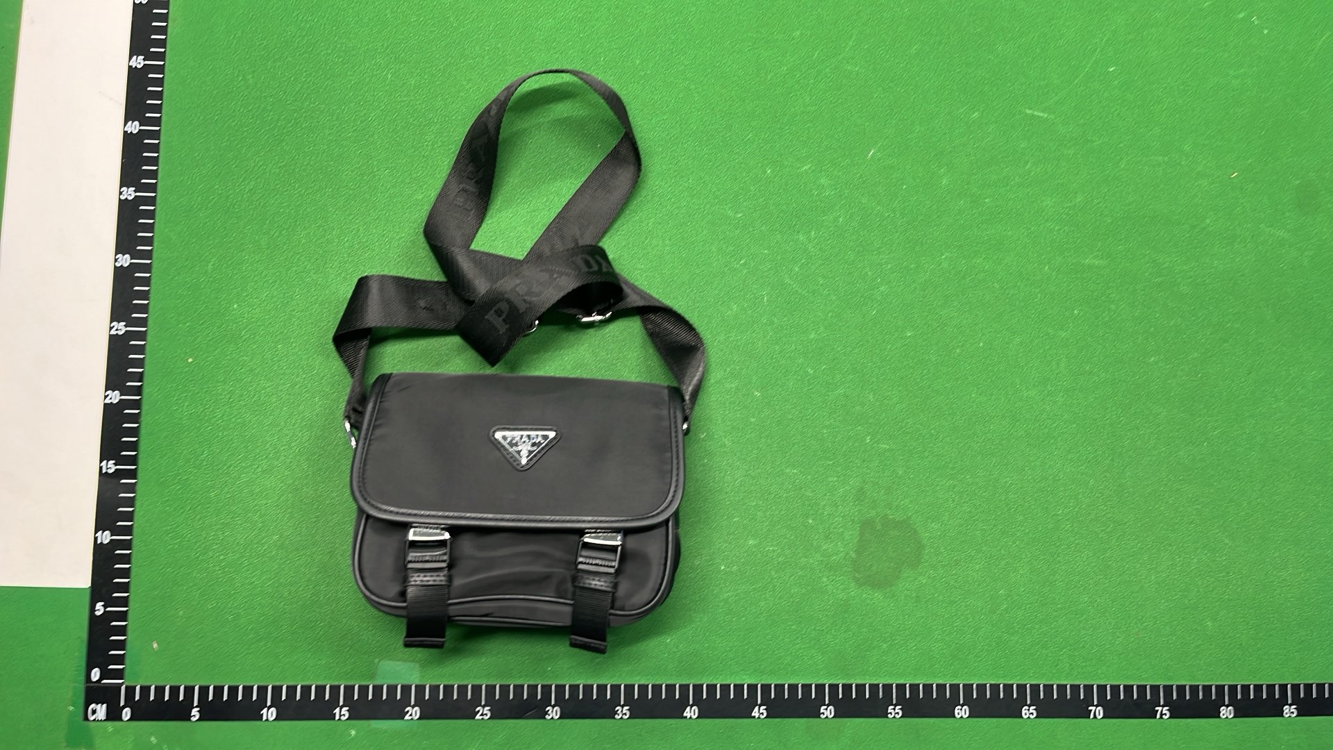 Prada Black Nylon Crossbody Bag with Detachable Pouch