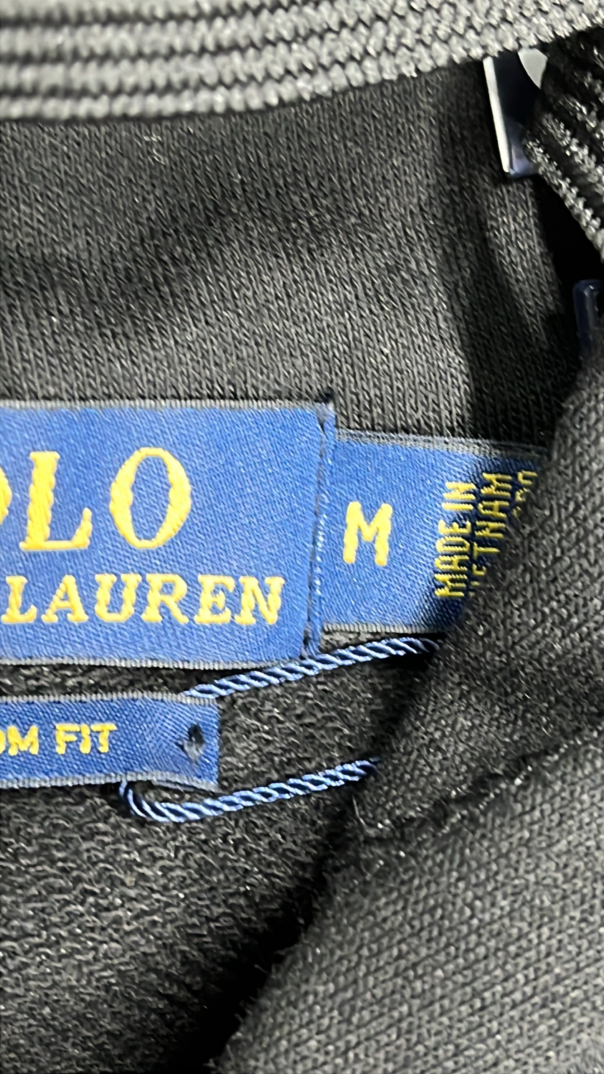 Black Polo Ralph Lauren Hoodie with Pony Logo