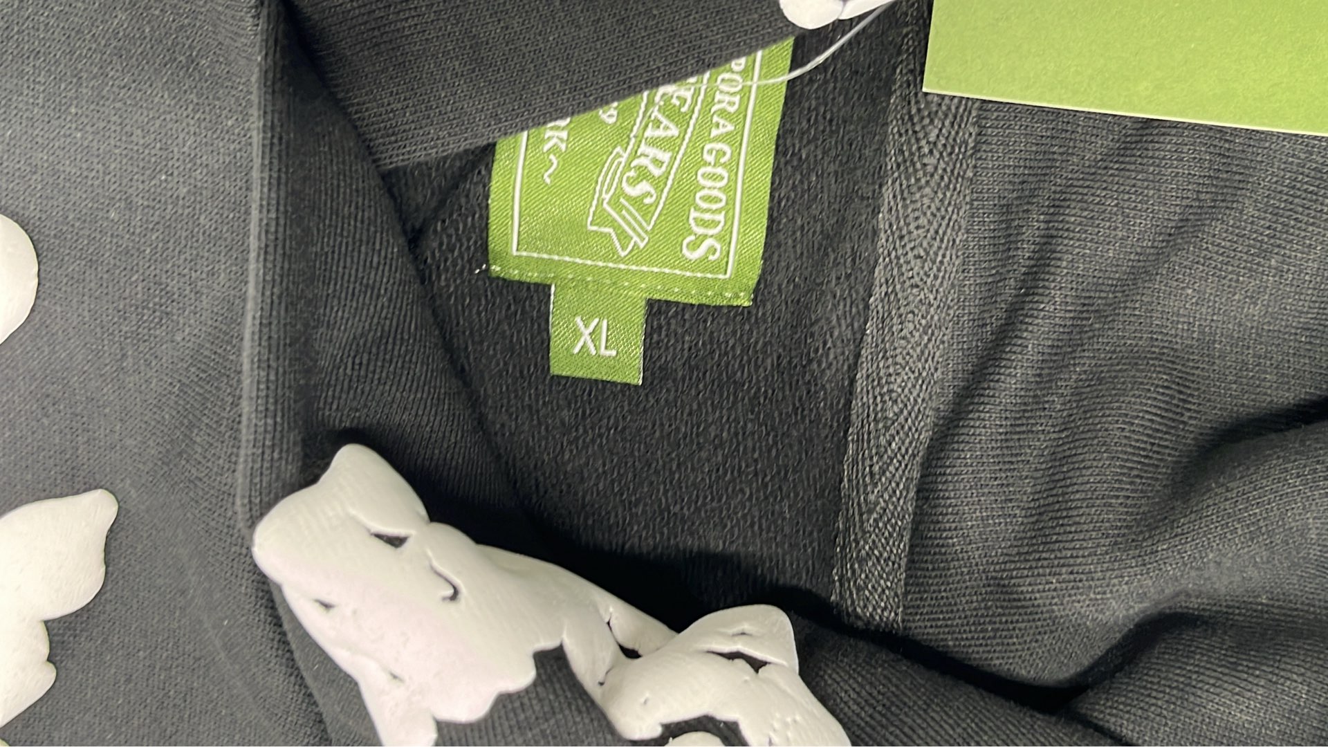 Off-White Floral Print Hoodie Set - Black and Blue