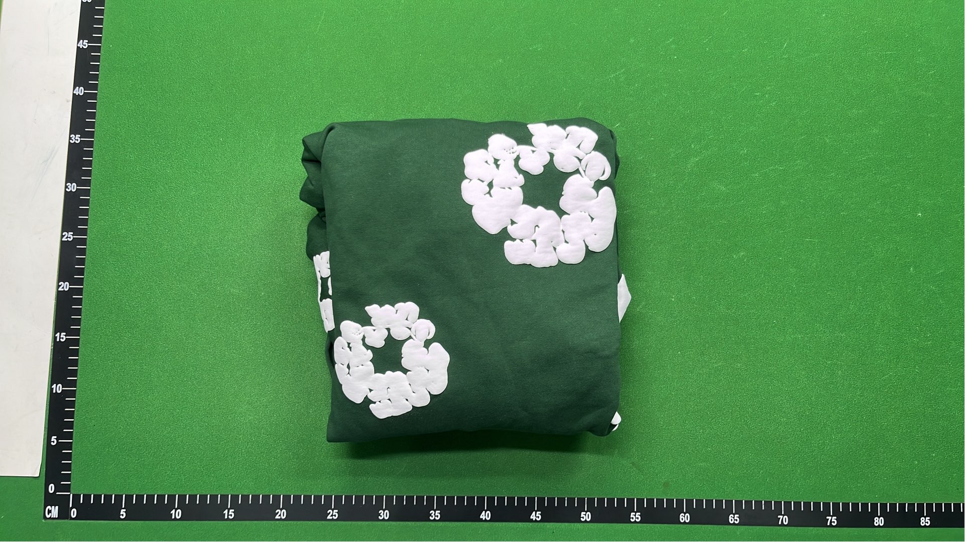 Off-White Floral Print Hoodie Set - Black and Blue