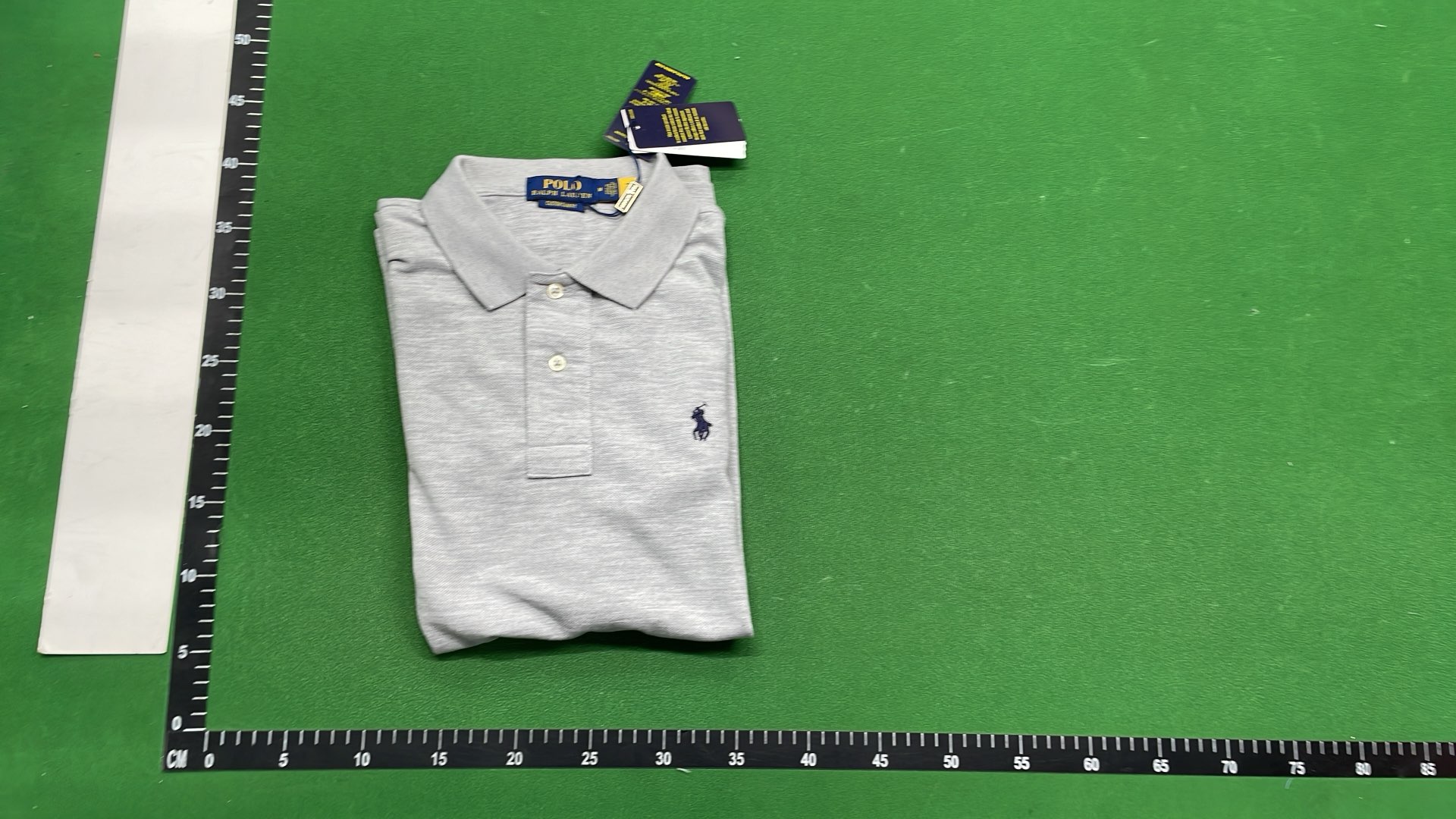 Purple Polo Shirt with Green Pony Logo