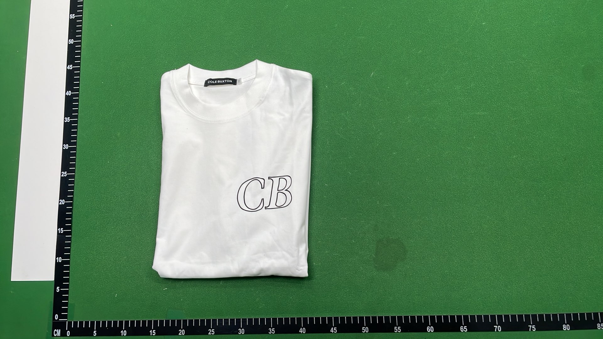 Cole Buxton Navy T-Shirt with CB Logo and Signature Design