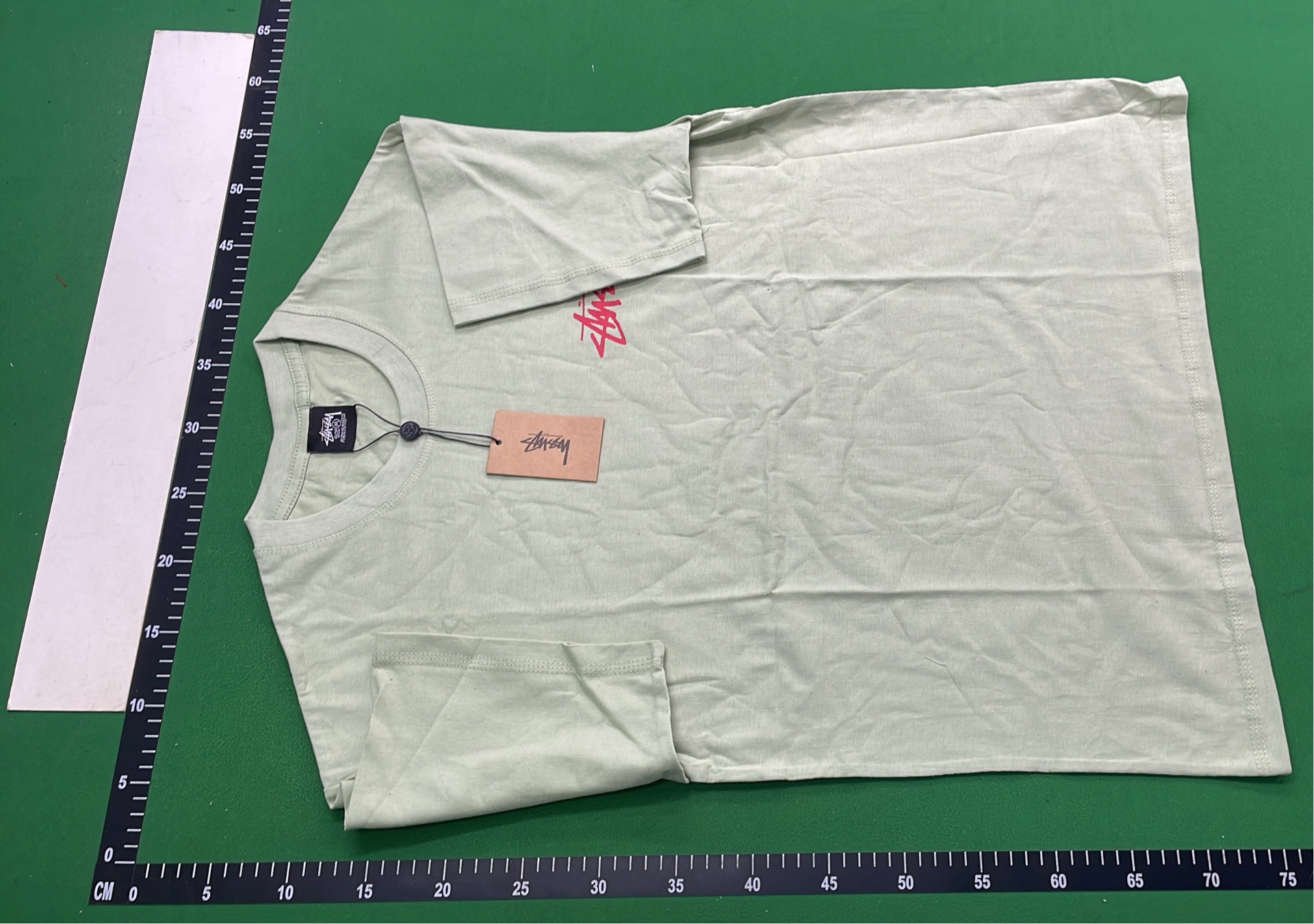 Stussy x Nike Green T-Shirt with City Logos