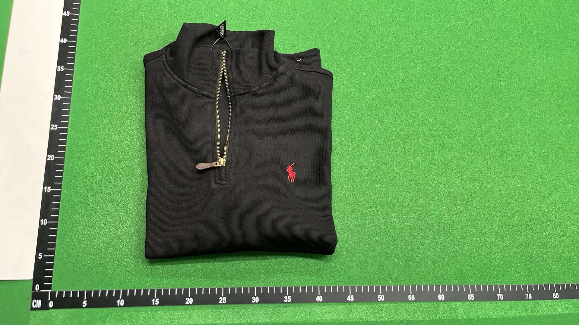 Half-Zip Sweater in Navy, Black, and Green - Men's Classic Fit