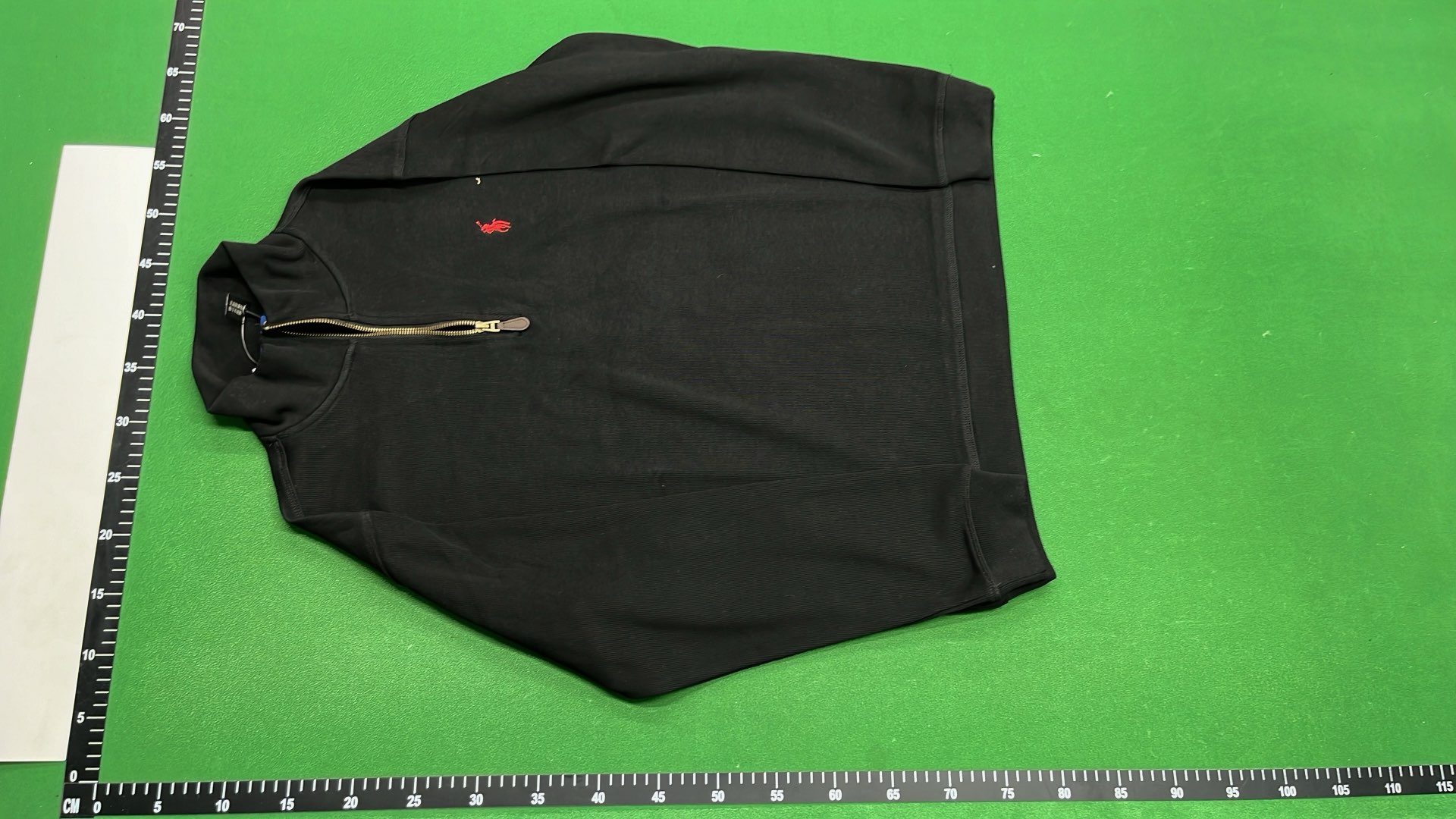 Half-Zip Sweater in Navy, Black, and Green - Men's Classic Fit