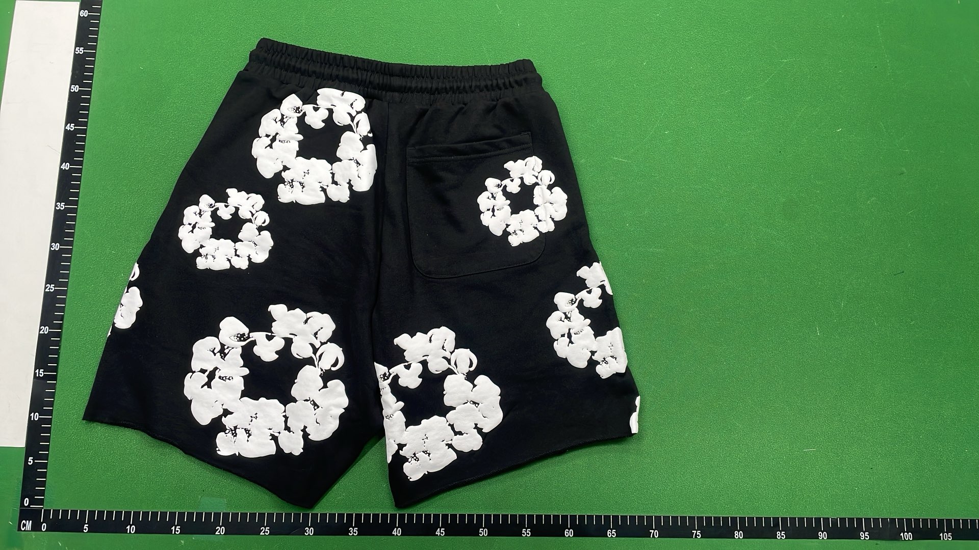 Black White Floral Print Shorts