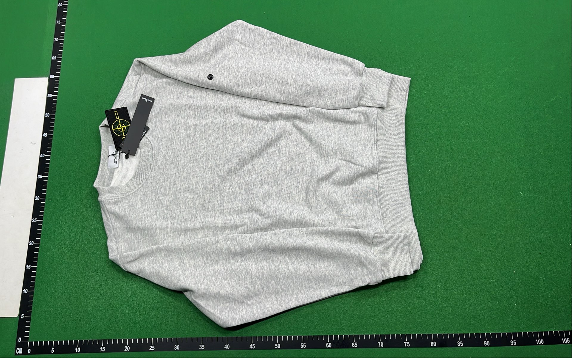 Beige Zip-Up Hoodie with Patch Logo