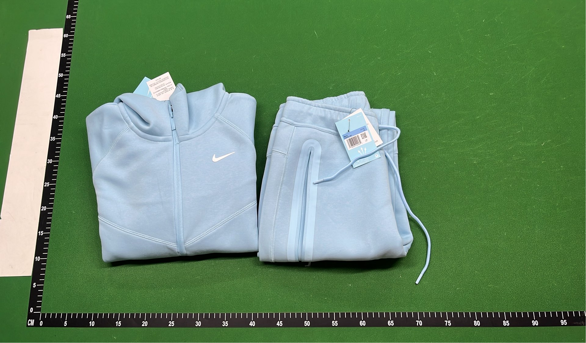 Light Blue Hoodie Sweatshirt Men's Casual Streetwear